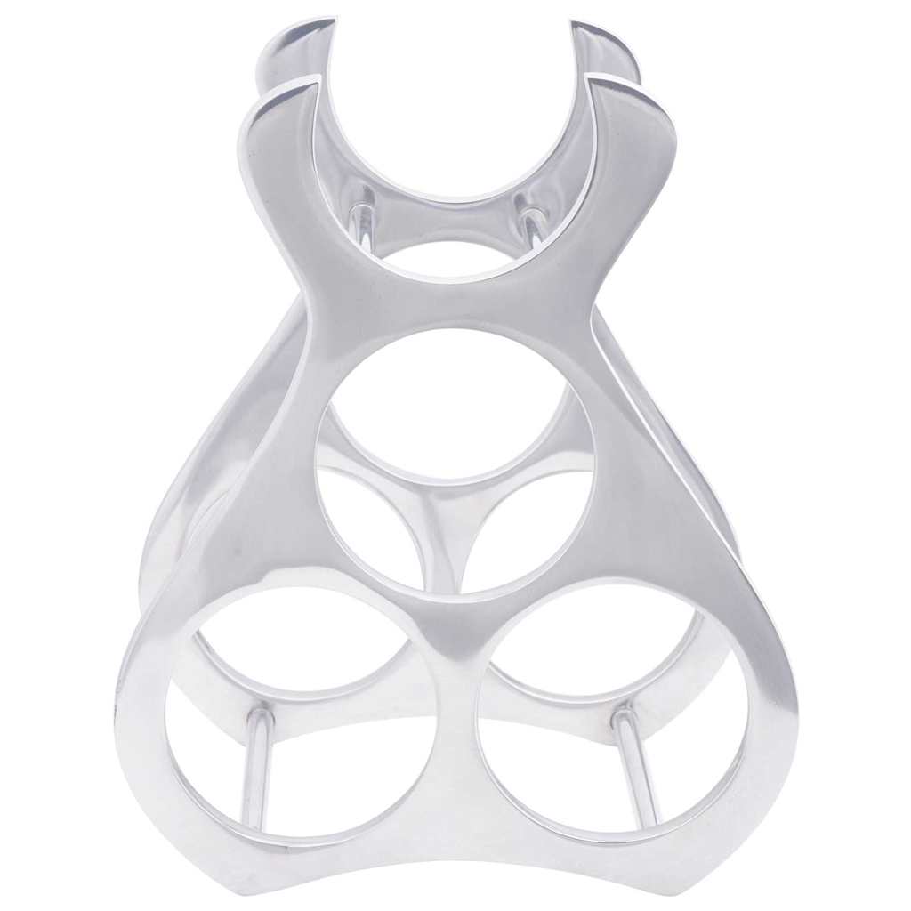 Wine Rack Silver 23 x 14 x 28 cm Aluminium